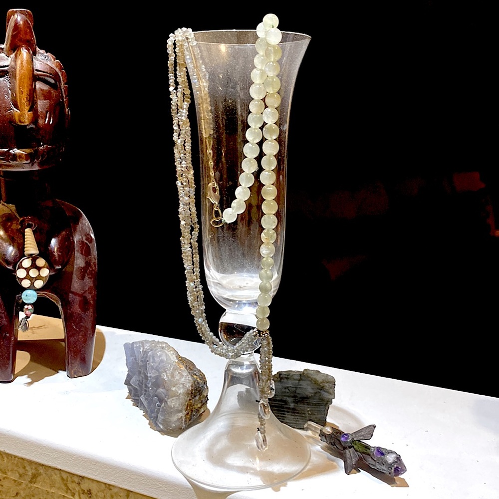 LABRADORITE & AQUAMARINE Necklace - Picture 9 of 14